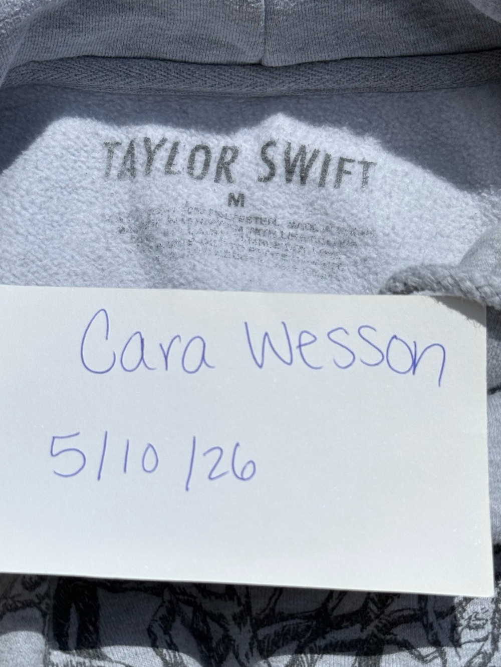 Taylor Swift All Too Well Hoodie Red Era Medium Cozy Sweatshirt Official Merch - Picture 6 of 6